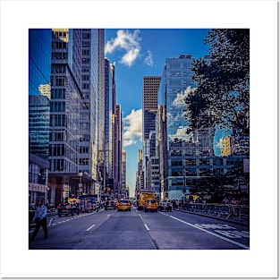 Midtown Manhattan Skyline Street NYC Posters and Art